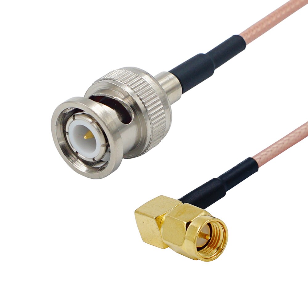 Cable SMA male plug to BNC male straight Connector Cable RG316 RF Jumper pigtail Male to Female right angle RF Coaxial: Dark Grey / 1P