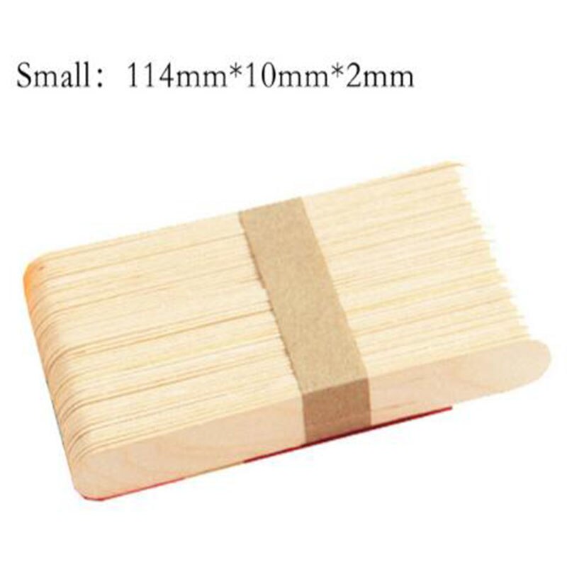 50 Pcs/lot Wooden Ice Cube Ice Cream Sticks Candy Bar Accesorios Crafts Making Ice Cream Maker Mold Tools Party Popsicle Stick: Primary large