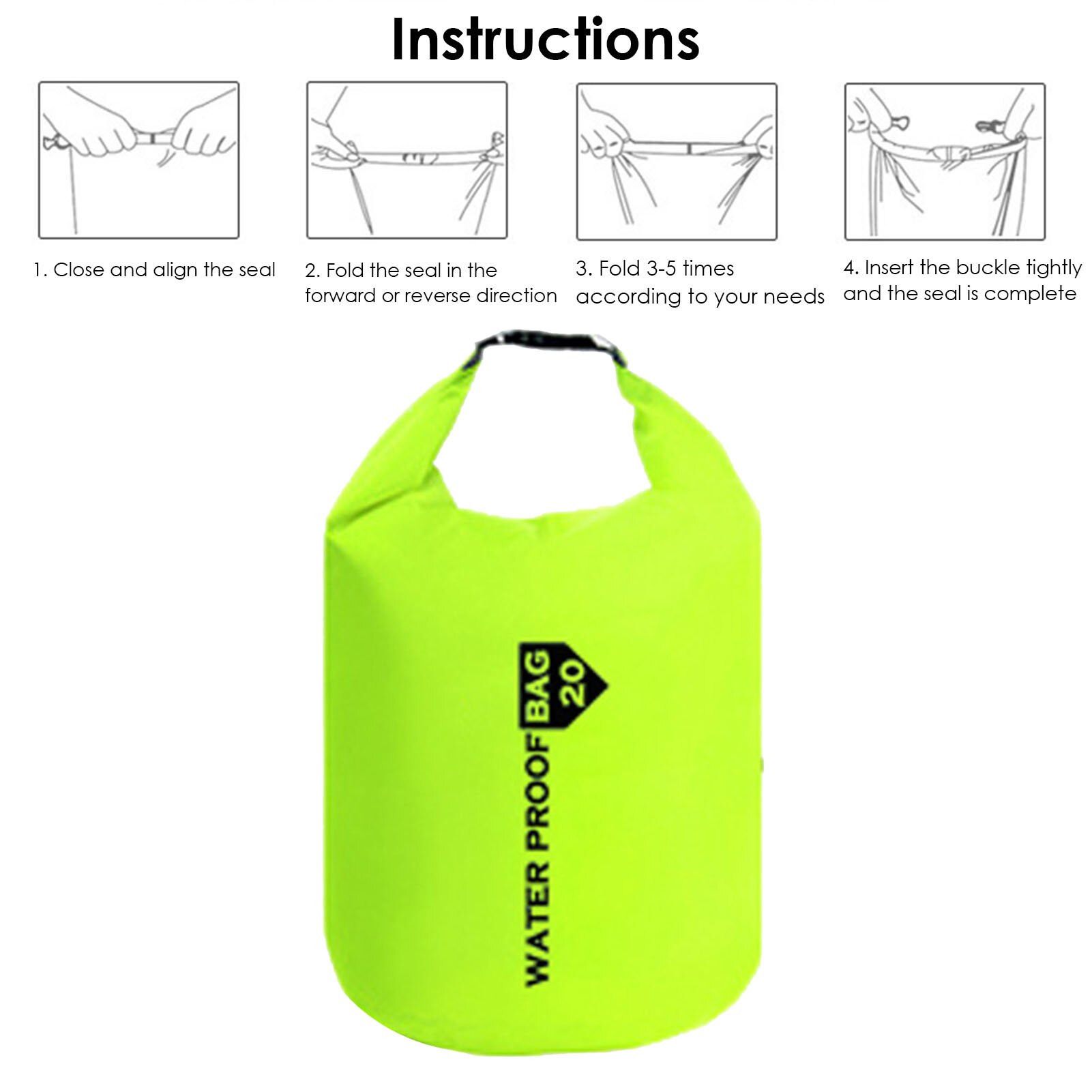 Outdoor Waterproof Dry Bag 10L 40L 70L Camo Water Diving Foldable Man Women Beach Swimming Floating Bag Raft Ocean Backpack Here