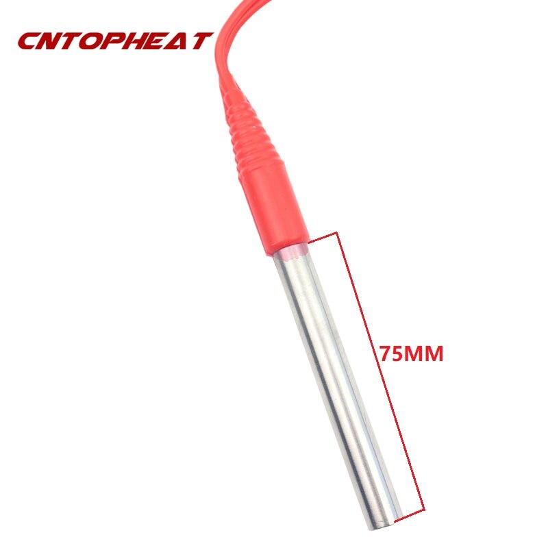 Cartouche chauffante 24V, avec câble étanche de 1M, élément chauffant tubulaire par Immersion, 50w/100w/200w/300w/400w