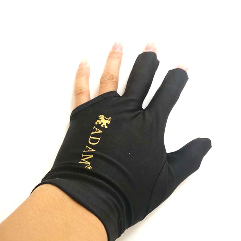 10pcs/lot High elastic fabric Adam Billiards Gloves Half-finger snooker cue gloves left-hand Billiards accessories: Default Title