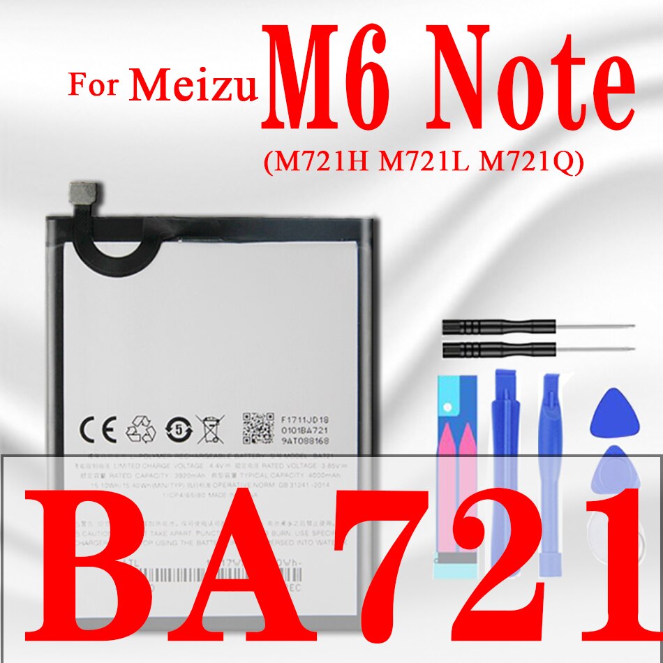 BT-51 Batterie Für Meizu MX5 Batterie MX 5 4 6 Pro M460 M575M M5776 M1 M2 M3 M6 Hinweis M681H m681Q L681H L681Q BT51 Bateria: BA721