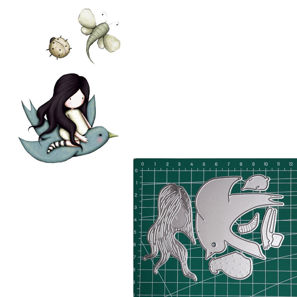 Craft Paper Dies Cut For Card Making Spain Girl Doll Diy Scrapbooking Dies Metal Embossing Nouveau Arrivage 30: 39