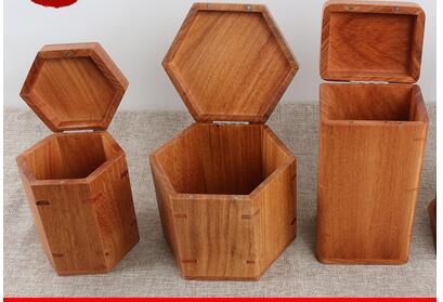 Draagbare thee blikken houten palissander palissander massief houten thee blikken pu& #39 ;er thee verpakkingsdoos opslag thee blikken