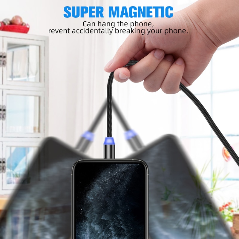 Cargador rápido de viaje adaptador EU Plug QC 3,0 para Huawei Honor 7A 7C 8A 6C Pro 6A 6X 7X 8X P8 P9 Cable magnético Micro USB Cable de datos