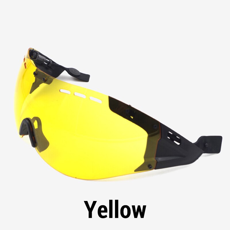 Straße fahrrad helm auge Casco Ciclismo objektiv aero helm tt road radfahren helm sonnenblende len zeitfahren brille fahrrad Zubehör: yellow