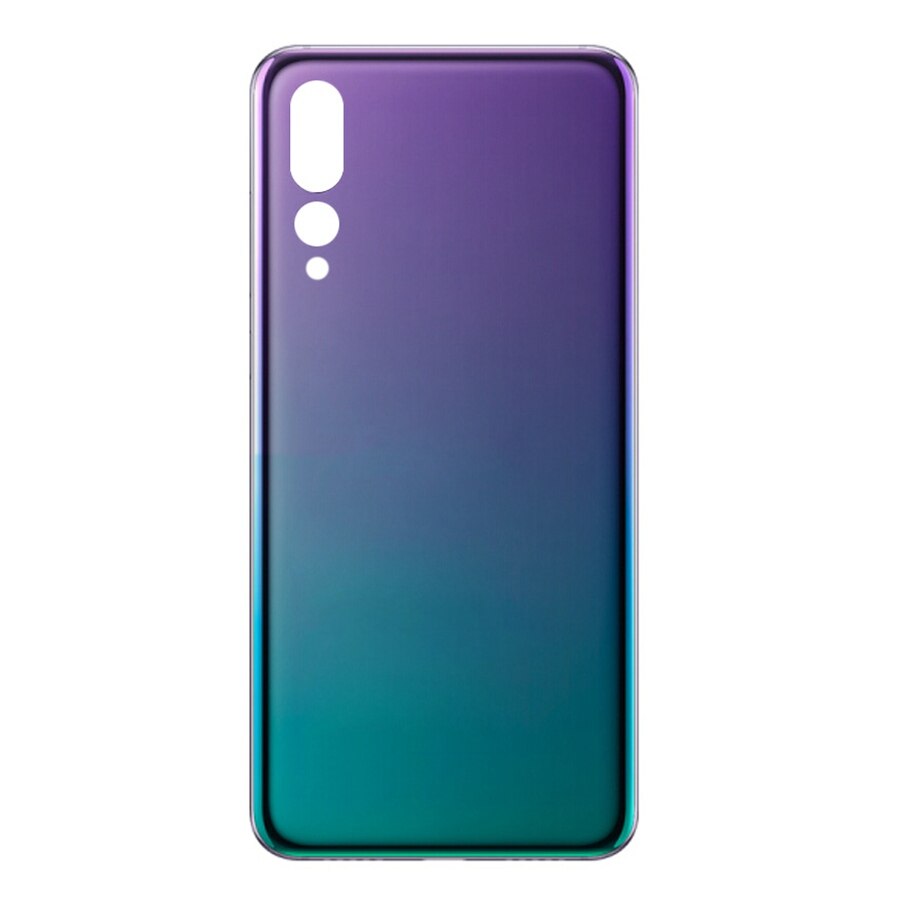 Clear Back Glass Cover Voor Huawei P20 Pro Batterij Cover Terug Glas Panel Vervanging P20 Pro Achter Behuizing Deur Case + Camera Lens: Aurora No Lens
