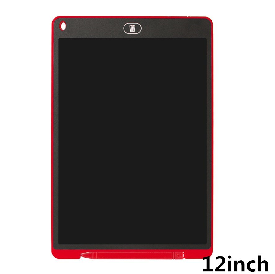 4.4/6.5/8.5/10/12 Inch LCD Handwriting Board Electronic Drawing Board Children Hand Painted Educational Toys: 12 inch red