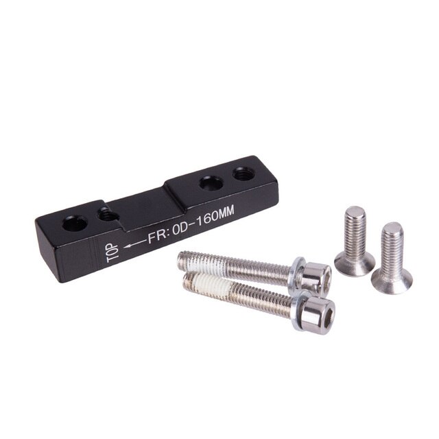 Road Bicycle Disc Brake Rotors 160mm Front Rear Bike Caliper Adapter For-Shimano Flat Mount Post Mount Bike Accessorie Adaptor: FR160 Black