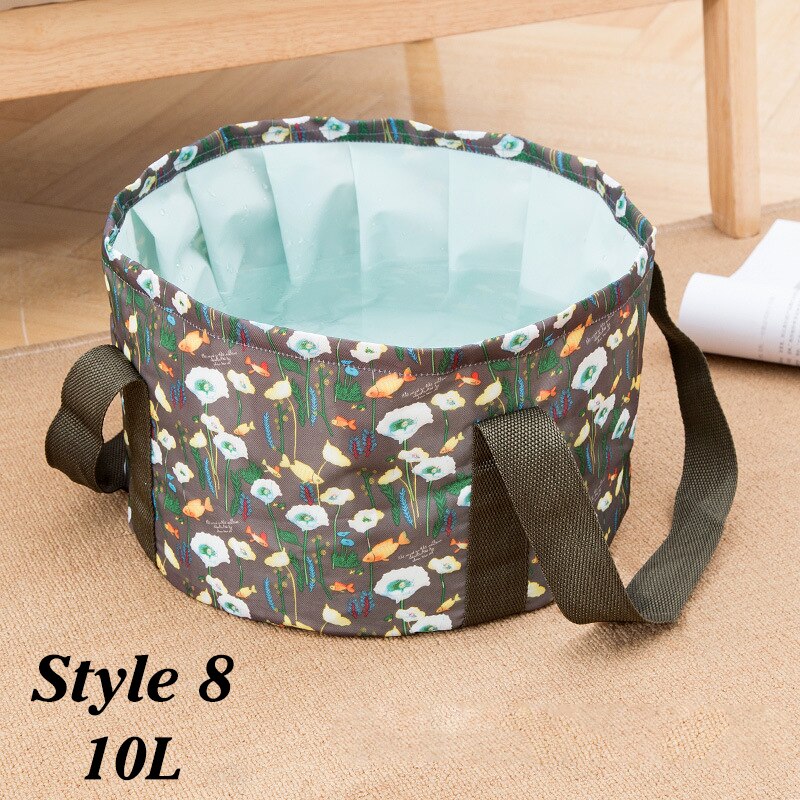 Składana umywalka podróżna umywalka kempingowa wiadro wędkarstwo składana umywalka kąpiel stóp zlew koszyk na pranie Spa kąpiel stóp wiadro do kąpieli: Styke 8