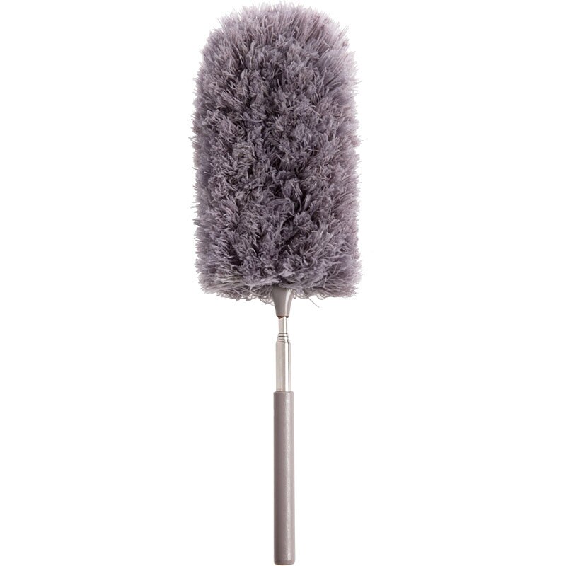 Extendable Duster Static Anti Dusting Brush Soft Microfiber Duster Brush Dust Cleaner Home Air-condition Car Furniture Cleaning: grey