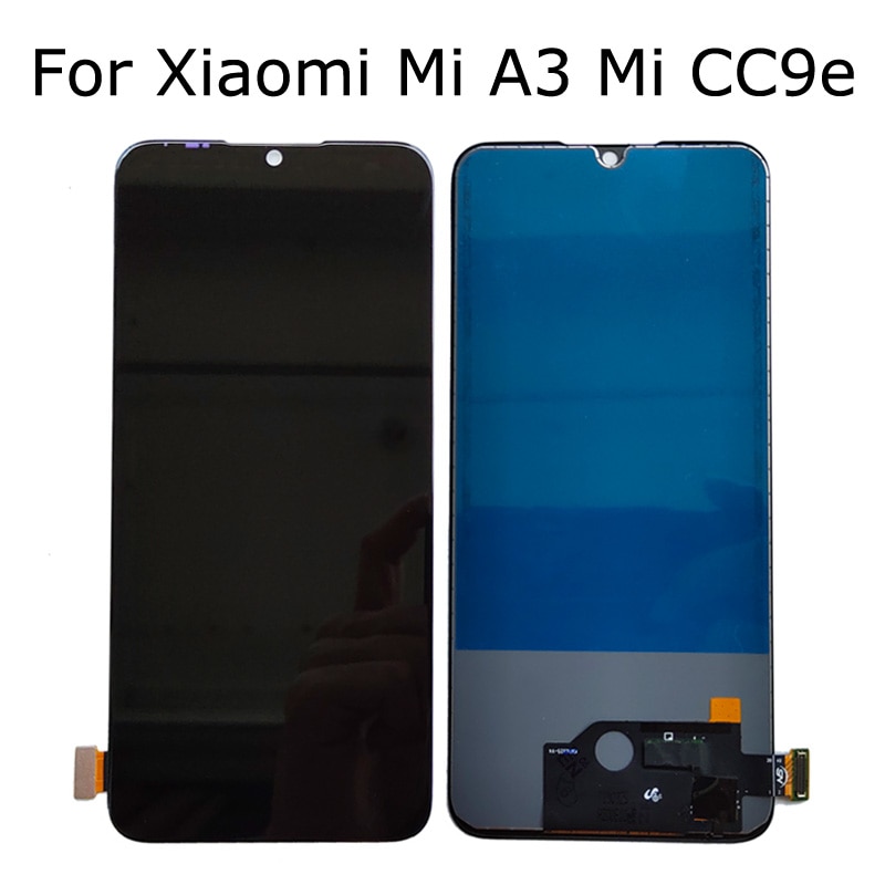 Tft skærm lcd til xiao mi mi  a3 mi cc9e lcd display berøringspanel digitaliseringsenhed til mi  cc9e mia 3 skærm udskiftning