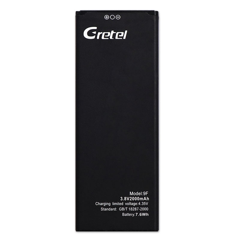 JRZ 2000mAh For Gretel 9F A7 Battery Mobile Phone Replacement Backup Batteris For Gretel 9F A7