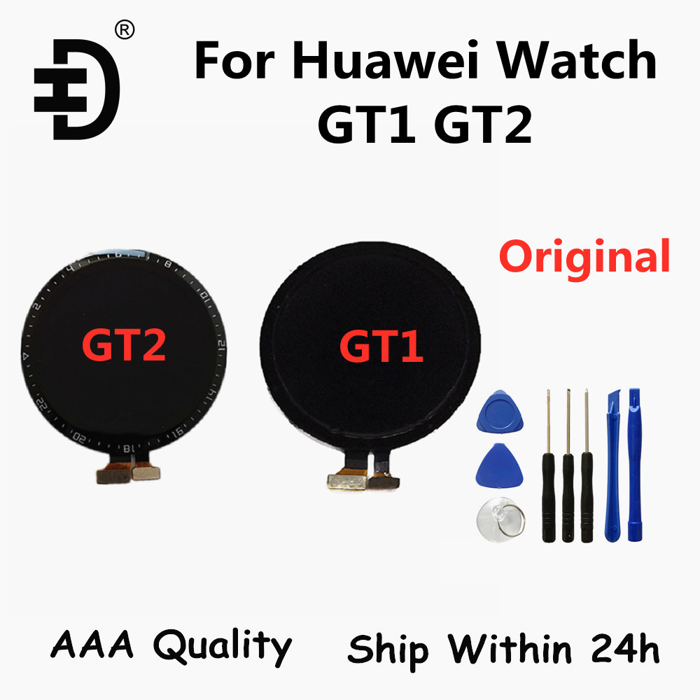 Original Screen For Huawei Watch GT1 GT2 LCD Display Touch Panel Digitizer Assembly For Huawei Watch GT2 46MM LCD Replacement