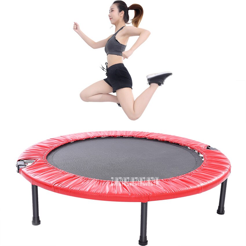 C157 40 Inch Trampoline Kinderen Springen Bed Home Gym Vouwen Bounce Bed Fitnessapparatuur Dames Afvallen Been Afslanken