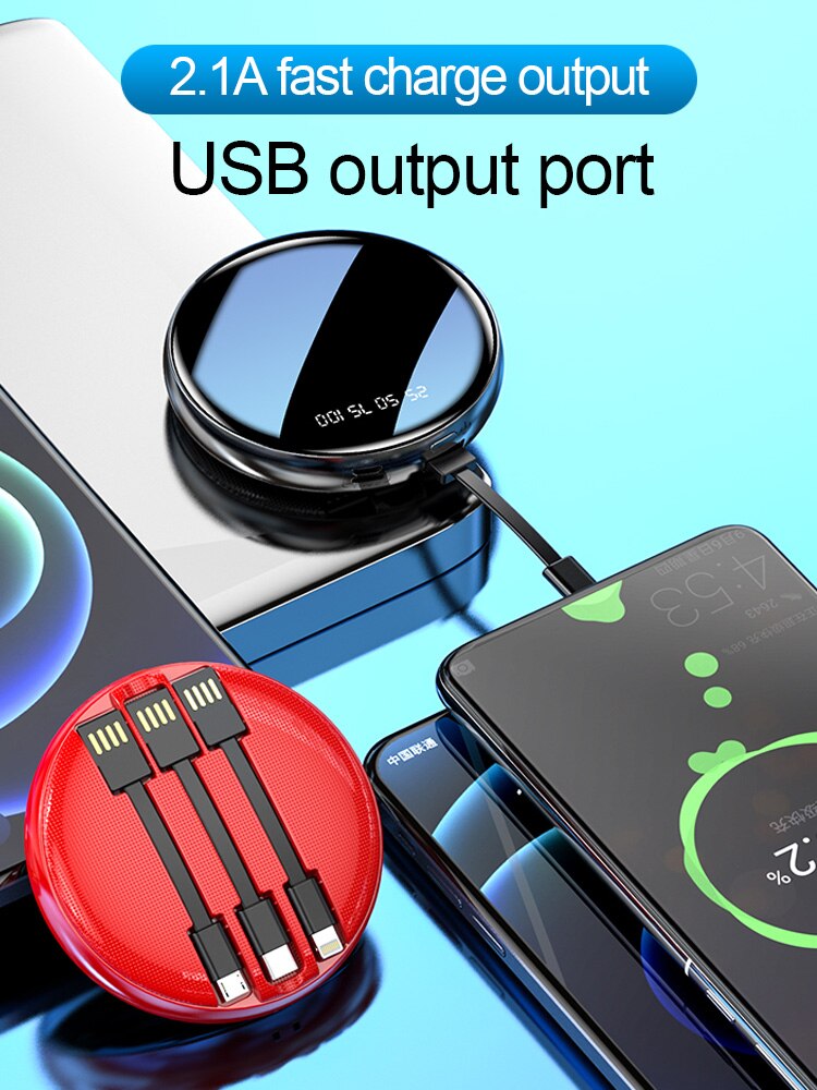 Powerbank Portable power bank 20000mah 10000mah External battery fast charge iphone 12 13 Portable battery