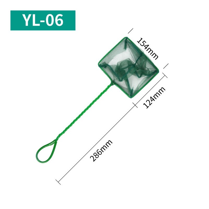 Aquarium Fish Net Fine Mesh Fishing Landing Net Fish Catch Nets Long Handle Fish Floating Objects Cleaning Tool: 41cm