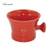 Bols et tasses à raser Ds outils de rasage de barbier en céramique de: RED