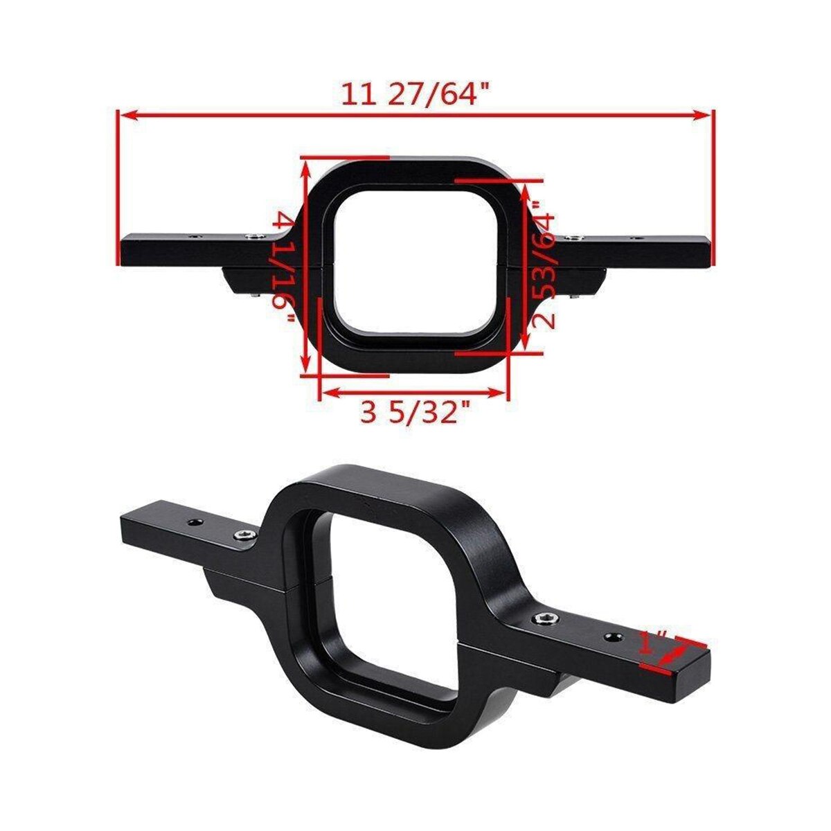 Tow Hitch Mount Brackets for Truck Trailer Dual LED Backup Reverse Lights Rear Search Lighting