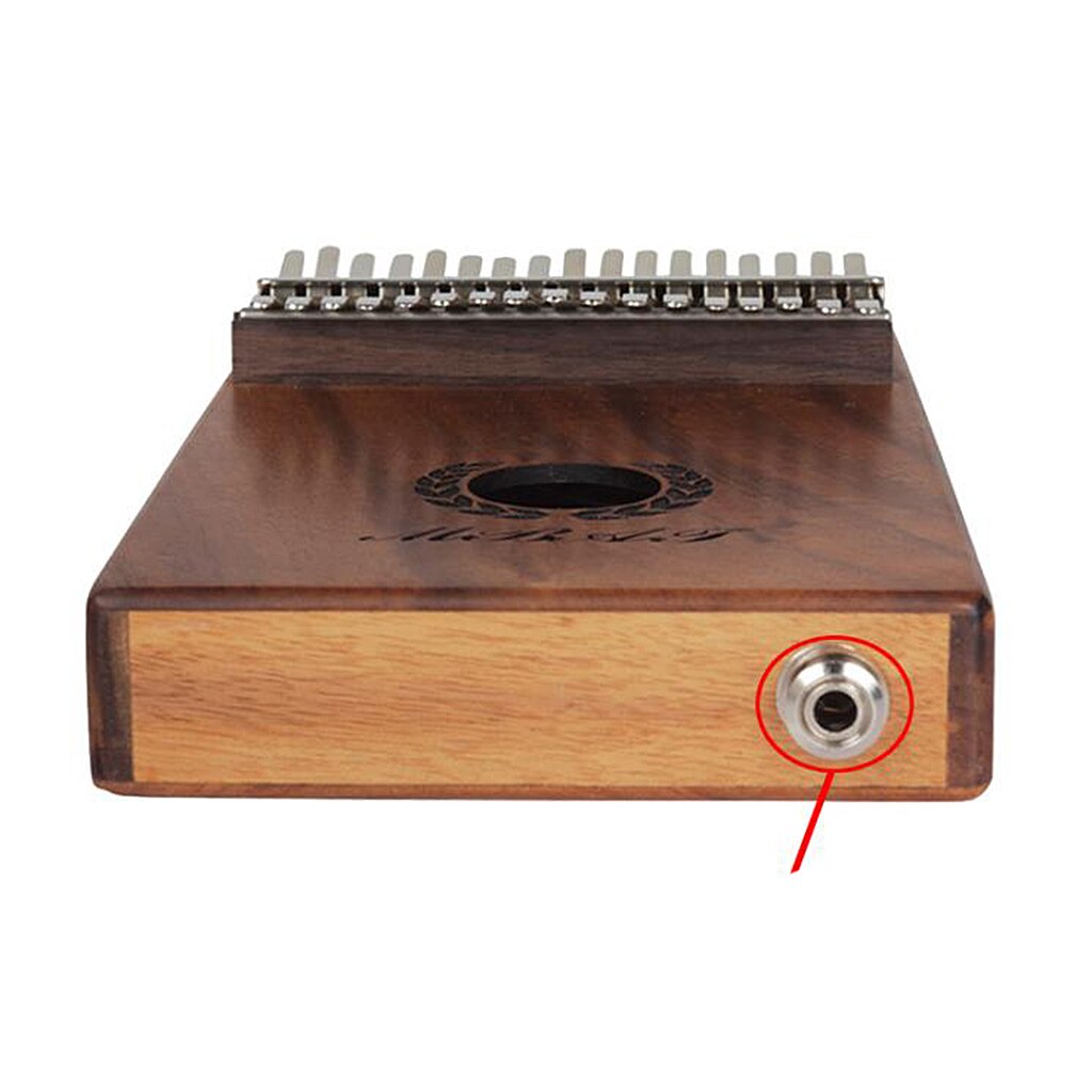 Acacia Wood EQ Electronic 17 Keys Kalimba Set Mbira Lamellaphone Thumb Piano