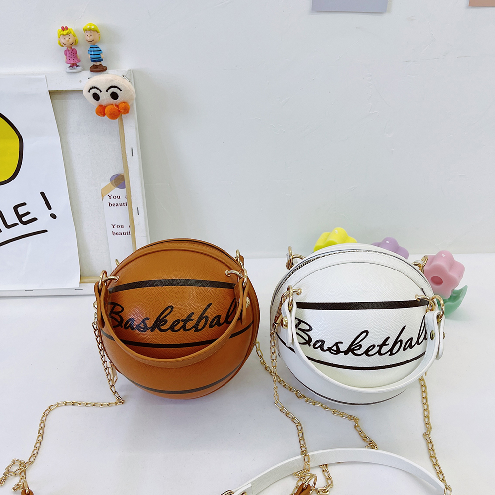 1 pz borsa rotonda a sfera per adolescenti borse a tracolla da donna borse a tracolla a catena a tracolla borsa da basket rosa in pelle femminile di personalità
