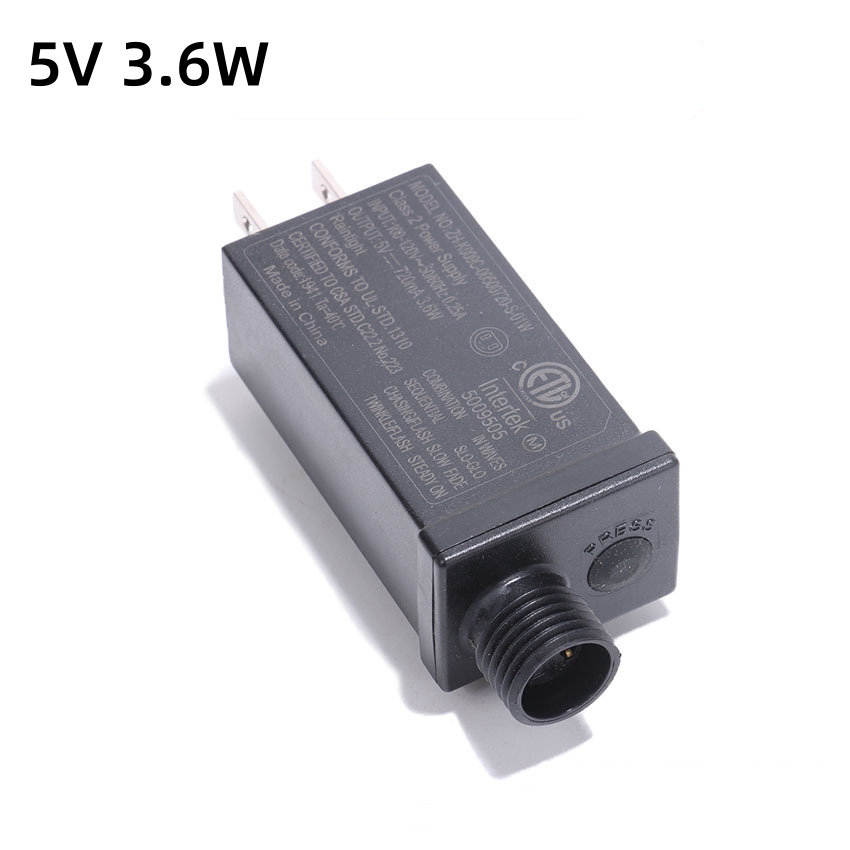 Transformateur 5V 24V 31V, alimentation 6W 3.6W, adapté aux décorations d'équipement LED de noël et d'halloween, prise ue US: Rose