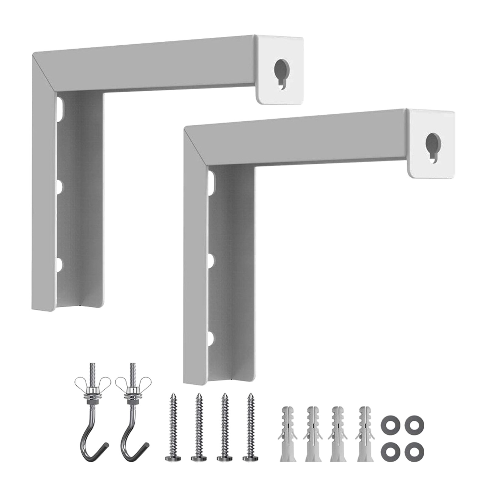 Piezas de repuesto para pantalla de proyector de techo, accesorio colgante Universal con gancho anticaída, resistente, 1 par