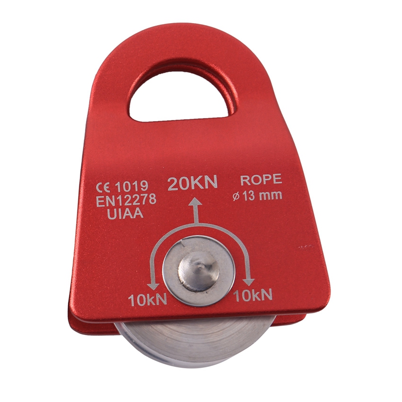 20kN Mini Katrol Mobiele Micro-Prusik Opvang Katrol 1/2 Inch Voor Rigging Arborist Klimmen Wandelen Skiën