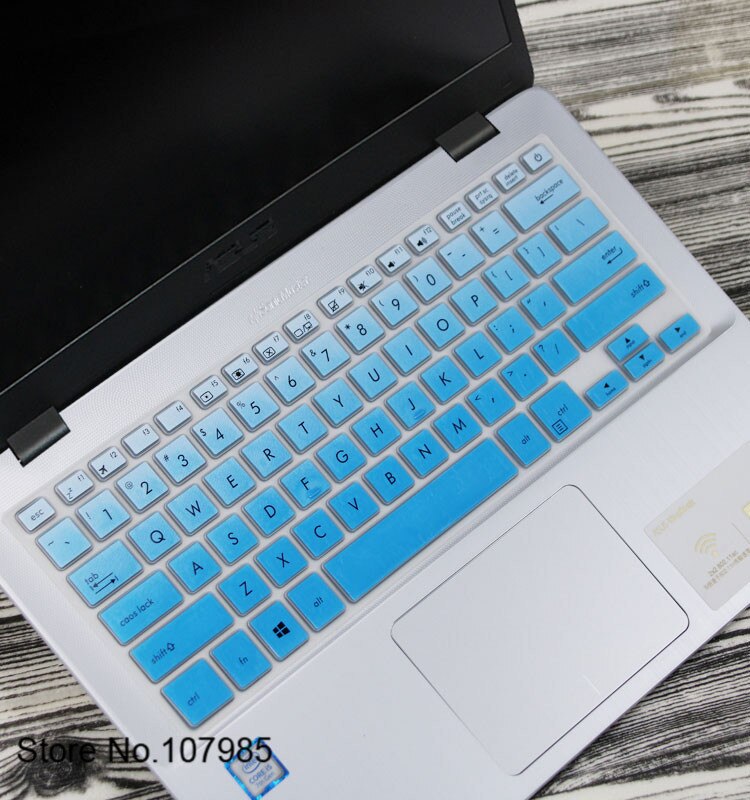 14 inch Laptop Keyboard Cover Protector For ASUS Vivobook S14 E406 E406MA E406M Q405Q 405UA Q405U X405U TP401 TP401MA S4000UA: Gradualblue