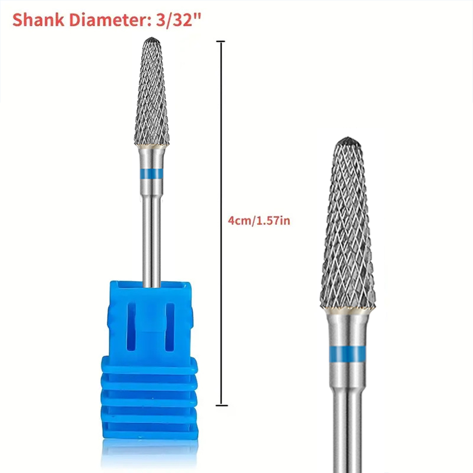 1 pièces foret à ongles en carbure appareil limes à ongles fraises électriques pour manucure fraises outils de pédicure