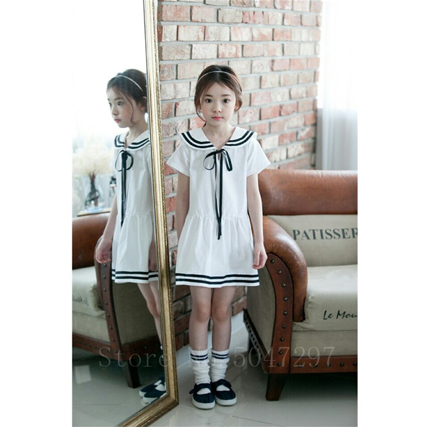2020 meninas uniforme de marinheiro doce crianças desempenho palco wear manga curta estilo japonês marinha vestido escola uniforme