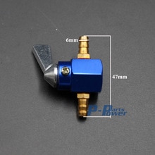 1/4" 6mm Gas Petrol Fuel Tap Inline Petcock Valve For Suzuki Motorcycle ATV Quad Go Kart