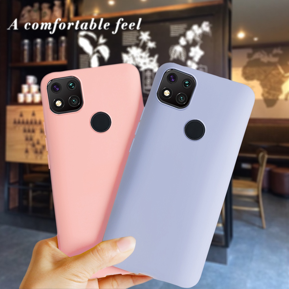 Para Xiaomi Redmi 9C NFC 10A 10C silicona caramelo TPU funda de teléfono Simple para Redmi 10C 9A 10A 9C nfc Fundas
