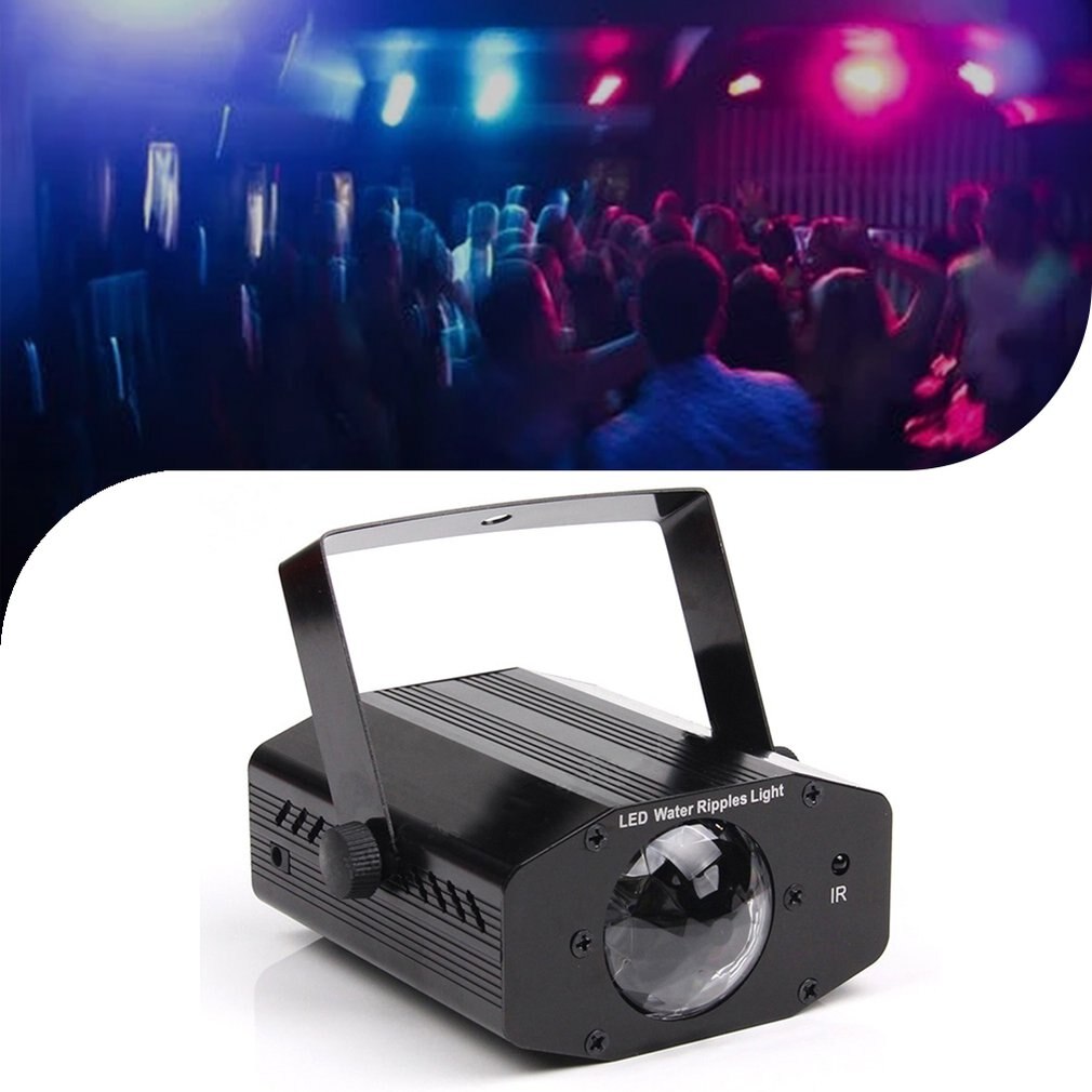 Practical Led Remote Control Colorful Dynamic Water Ripple Effect Light For Bar Banquet Wedding Family Party