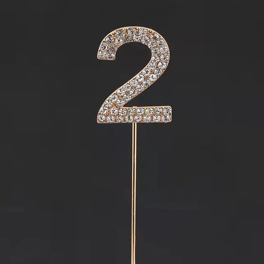 Digitale Kuchen Topper 0-9 Strass Anzahl Geburtstag Jahrestag Partei Kuchen Dekoration Werkzeug Backen Karte Hochzeit Dekoration: J2