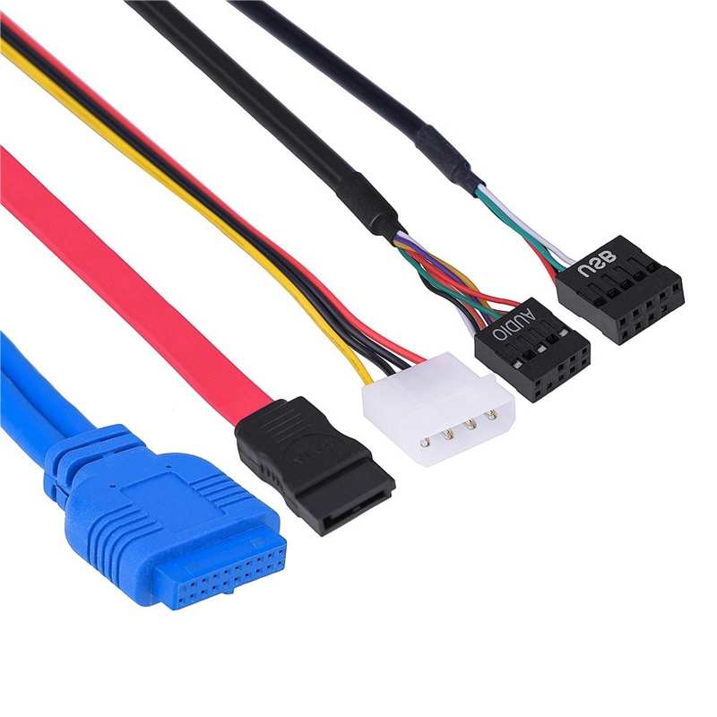 5.25 inch Multifuntion Media Dashboard Front Panel 2 USB 3.0 Hub Card Reader with LCD Display