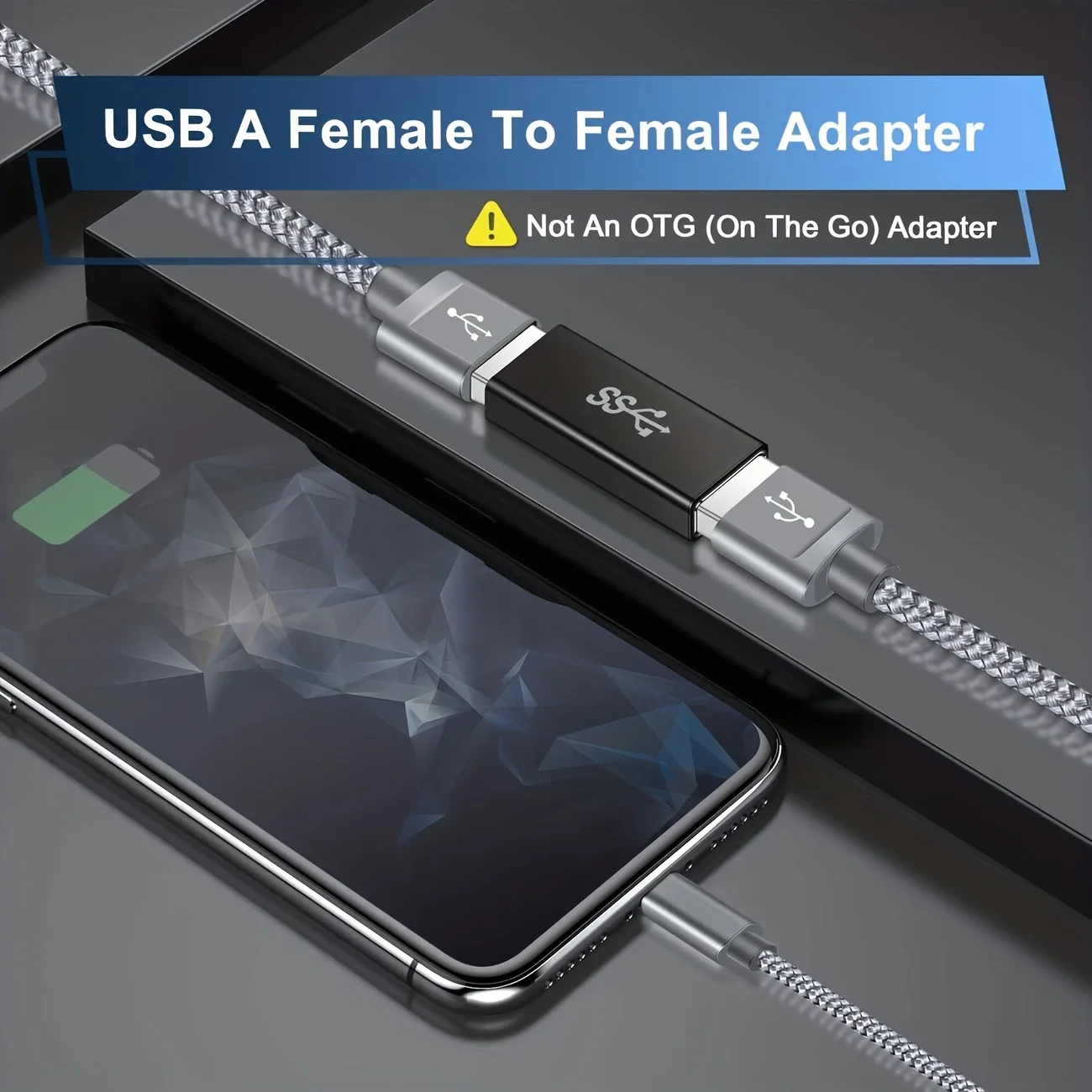 USB C Female to USB Male, USB Male to USB Male, USB Female to USB Female supports PD fast charging, flash drive, hard disk OTG a