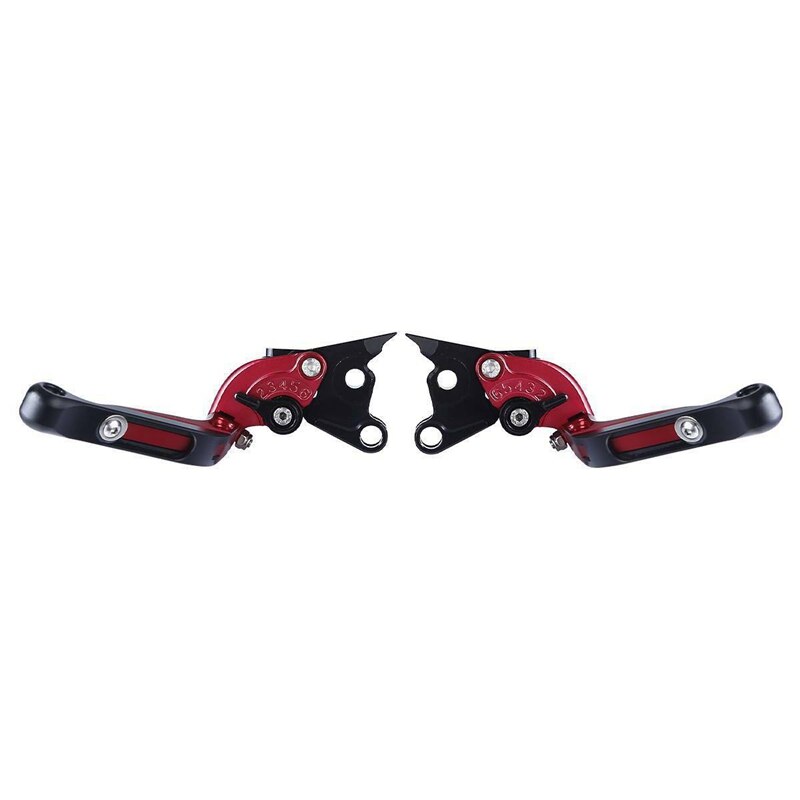 Motorcycle Opvouwbare Uitschuifbare Rem Koppeling Hevels Voor Yamaha Yzf R1 04-08 Yzf R6 05-16 R6S 2006 2007: Red