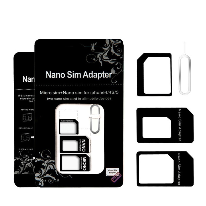 10 stks Nano Sim-kaart naar Micro Standaard Adapter Eject Pin voor iphone 4 4 S 5 s 5 6 6 S 7 Samsung s7 xiaomi redmi note 3 pro