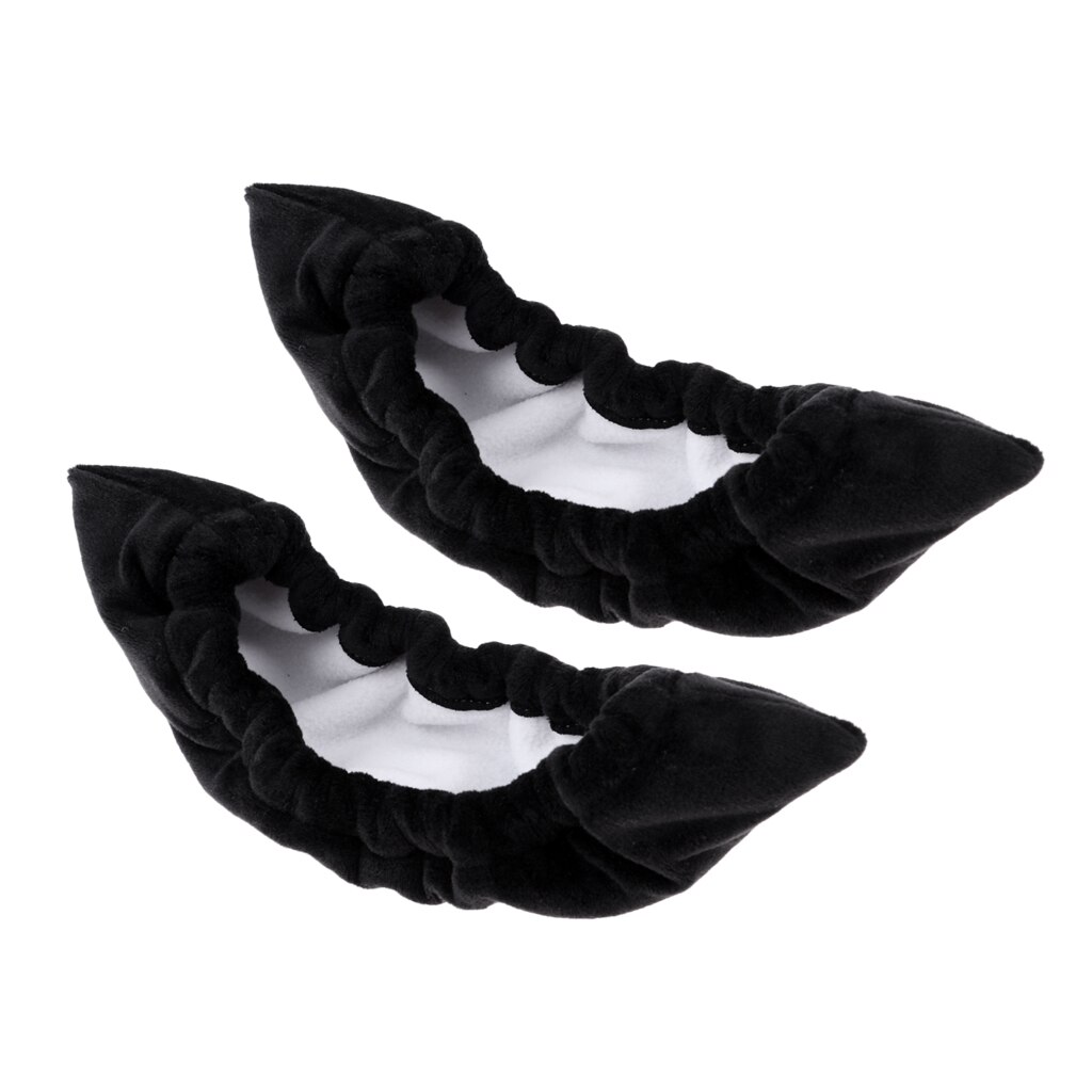 Protège-lame en tissu éponge doux pour patins de Hockey sur glace, 1 paire: Black
