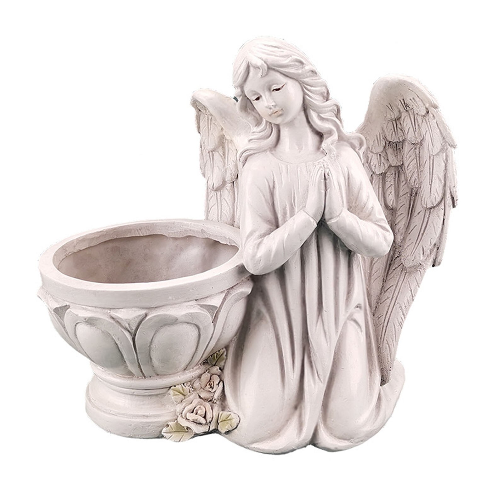 Praying Angel Planter Garden Angel Succulent Pot Plant Holder European Resin Crafts Indoor And Outdoor Flower Tank Desk Ornament: B