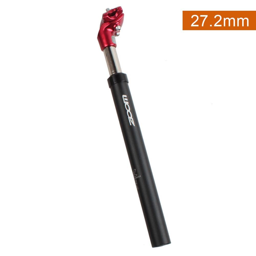 Tija de sillín para bicicleta de montaña, suspensión 350x27,2/31,6, poste de asiento de aleación de aluminio, material de aviación de alta resistencia: Red01