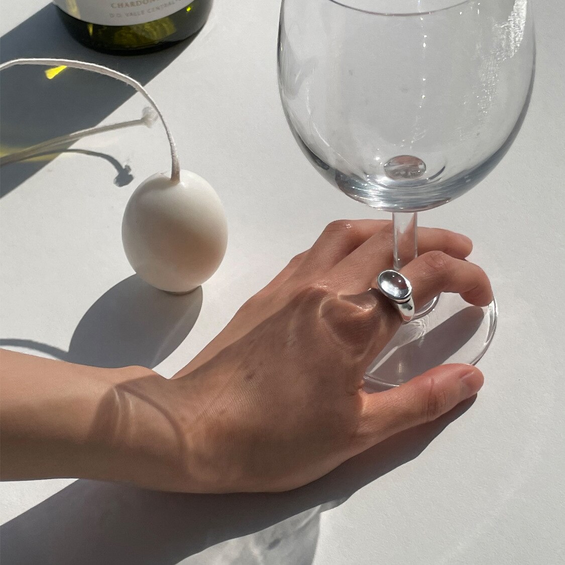 Shanice SS925 Sterling Zilveren Open Ring Koreaanse Versie Van Ins Niche Gevoel All-Matched Zirkoon Irreg Verklaring Vinger ringen