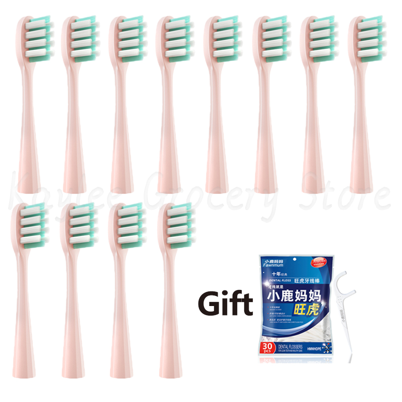 Voor Usmile Vervangende Tandenborstelkoppen Y1/Y 1S/Y2/Y3/Y4/U1/U2/U3/U4/U 2S/P1/P3/P10/P10pro Vervang Borstelkoppen Mondstukken 4/8/12Pcs: Beige