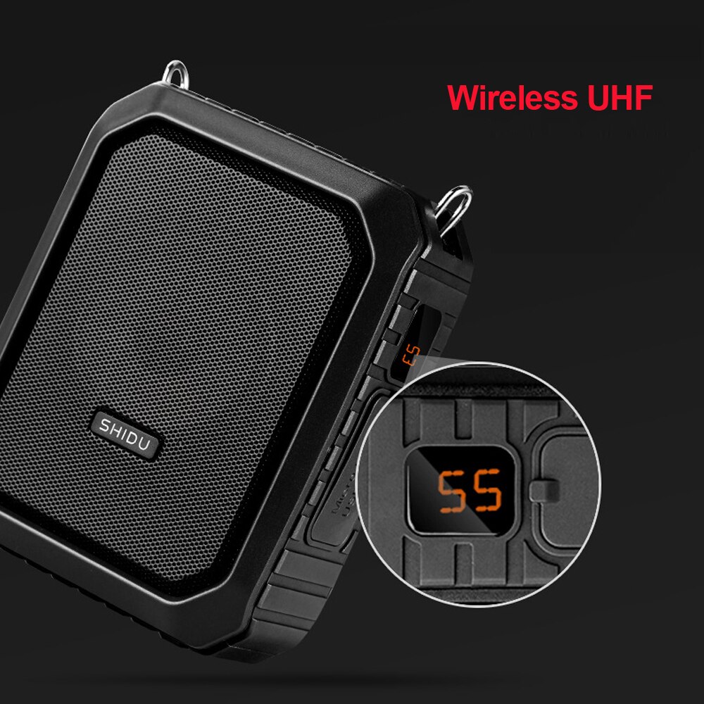 18W Portable Bluetooth Voice Amplifier Wired/UHF Wireless Microphone IPX5 Waterproof Big Power Music USB Teachers Tour Speaker