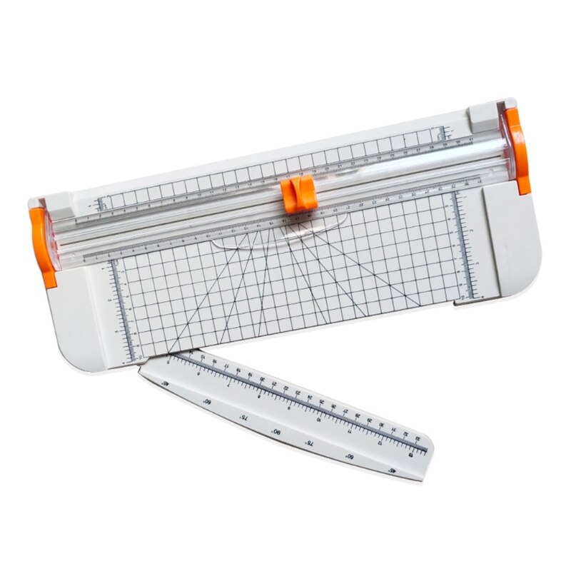 Plastic Base A4 Paper Trimmer Plastic Base Triangular Blade Sliding Paper Cutter