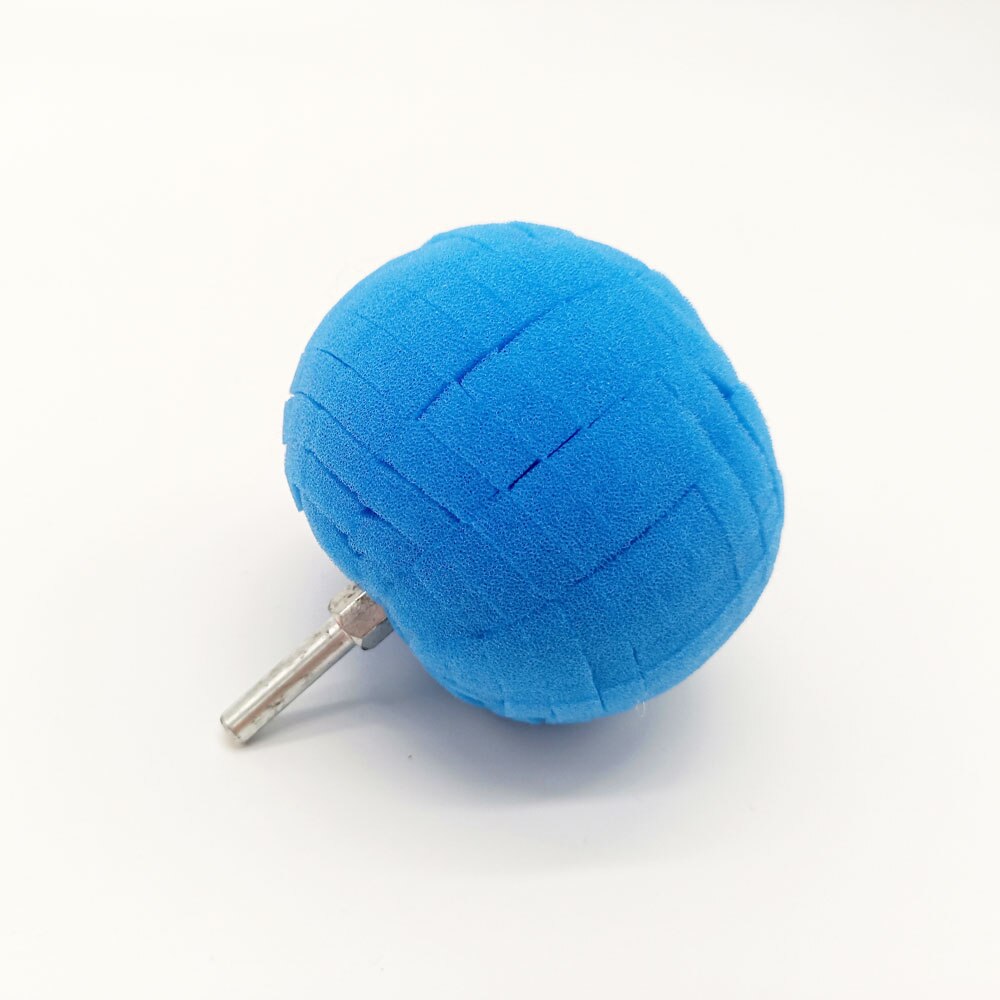 Buffing Pads kits Yellow heavy cutting round foam sponge polishing Ball pad for car care backed abrasive disc