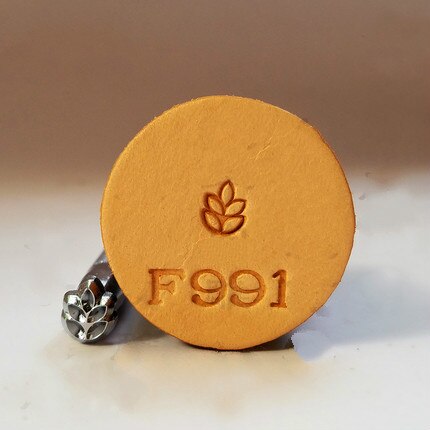 Metall lær bearbeiding salverktøy utskjæring lær håndverk frimerker lær håndverk stempling solid metall trykkverktøy: F991