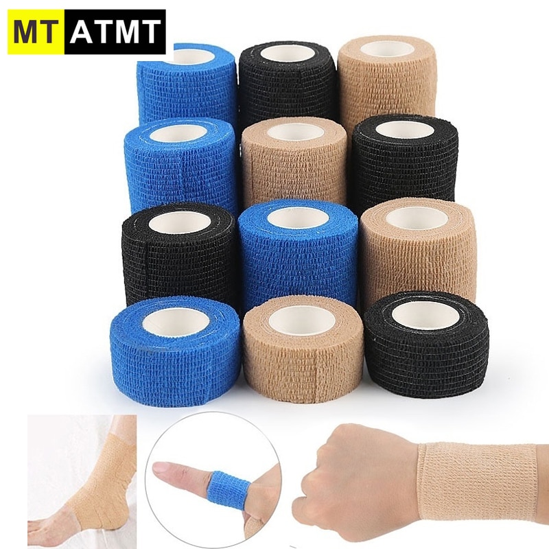 Självhäftande omslag självhäftande tejp sammanhängande bandagetejp, stark elastisk sporttejp för handled, stretch atletisk tejp