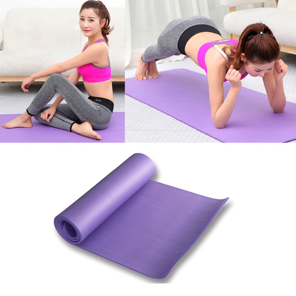 Durable High Density Eco-friendly Anti-Slip Nontoxic Exercise NBR Yoga practical Mat for Yoga Pilates